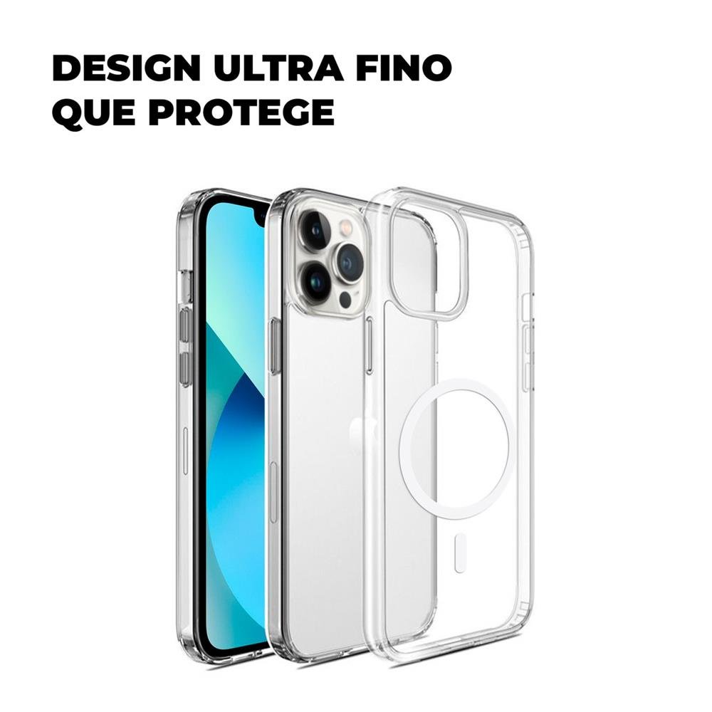 Capa Magsafe Transparente Para Iphone 15 Pro