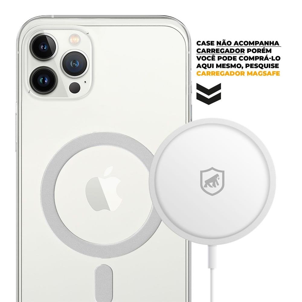 Capa Magsafe Transparente Para Samsung Galaxy S23 Fe