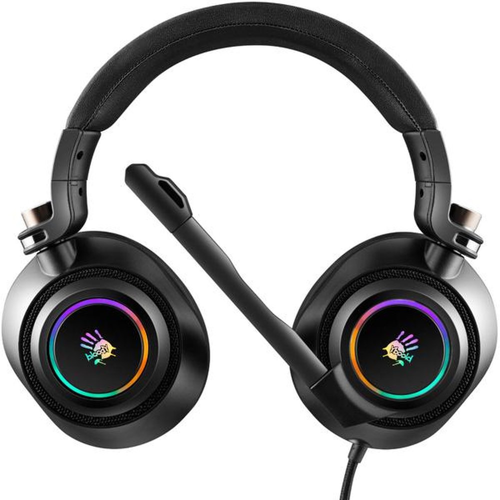 Headset Gamer USB 7.1 Bloody G580 RGB Com Microfone Preto
