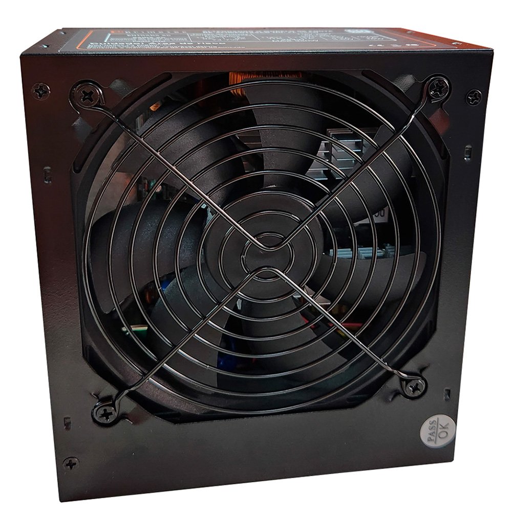 Fonte Gamer Primetek 350W Real 80 Plus ATX PFC Ativo Bivolt FP-350 Preta