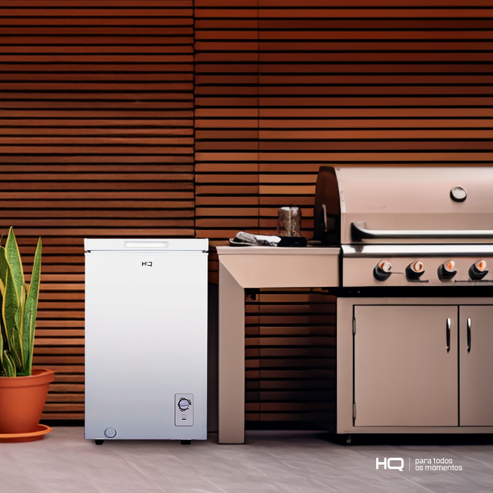 Freezer e Conservador Horizontal HQ 110 Litros Branco HQ-110CFH 220V