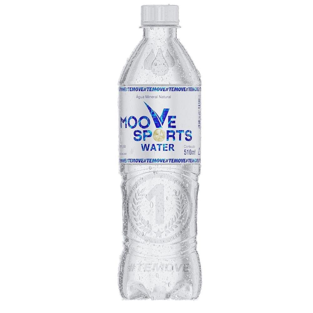 Água mineral Moove Sports Water 510 Ml Cada Garrafa Fardo com 12 Unidades