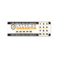 Cartela Com 104 Adesivos De Garantia - Casca De Ovo