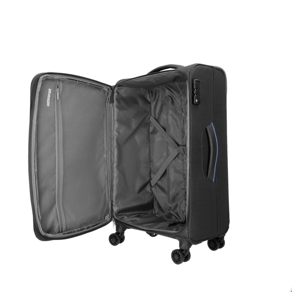 Mala De Viagem American Tourister Skyland, Preto, Tecido, Tamanho M, Samsonite