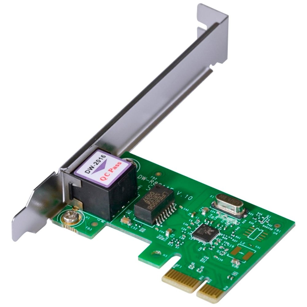 Placa De Rede 10/100/1000 Pci-e Prv1000e Com Suporte Low Profile