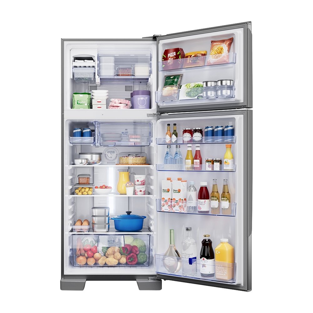 Geladeira/Refrigerador Panasonic 435 Litros NR-BT56PD4X - 2 Portas, A+++, Frost Free, Aço Escovado, 110V