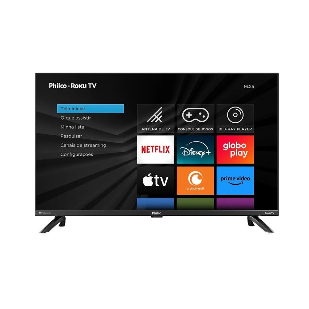 Smart TV Led 32" Philco PTV32G7PR2CGB Roku - HD, Dolby Audio, Com Wi-Fi, Com 2 HDMI e 1 USB