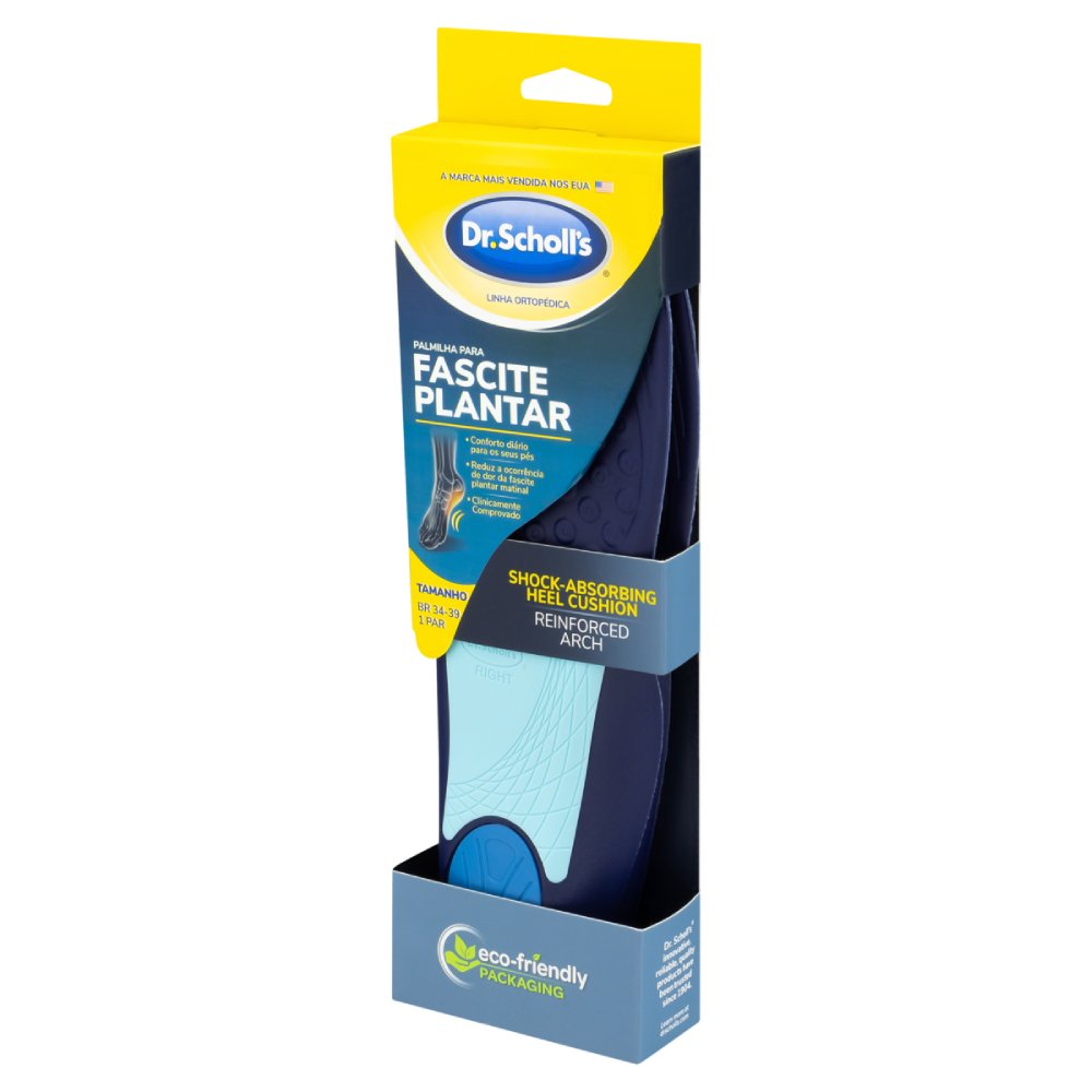 Palmilha Dr Scholls Para Fascite Plantar 34 A 39