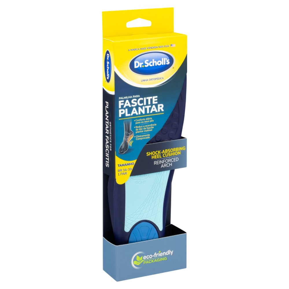Palmilha Dr Scholls Para Fascite Plantar 34 A 39