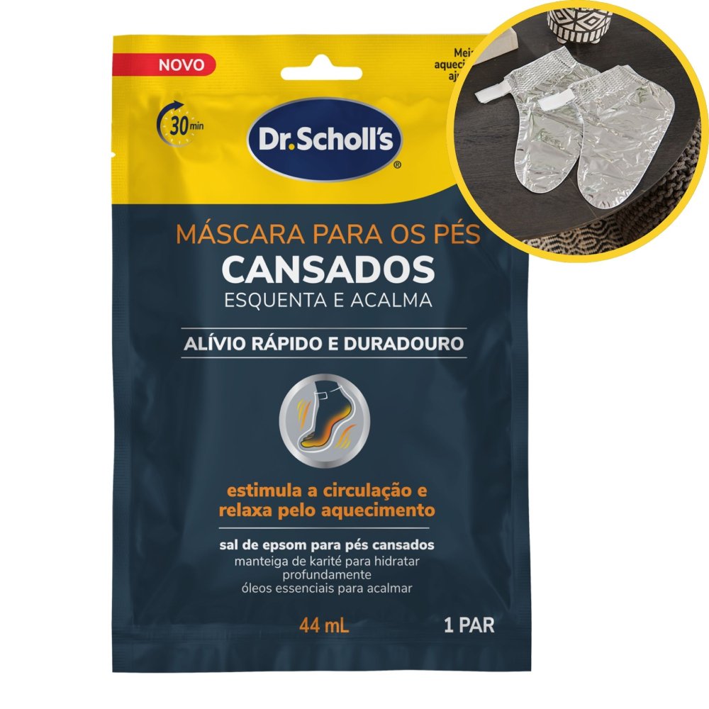Máscara Para Os Pés Cansados Com Aquecimento