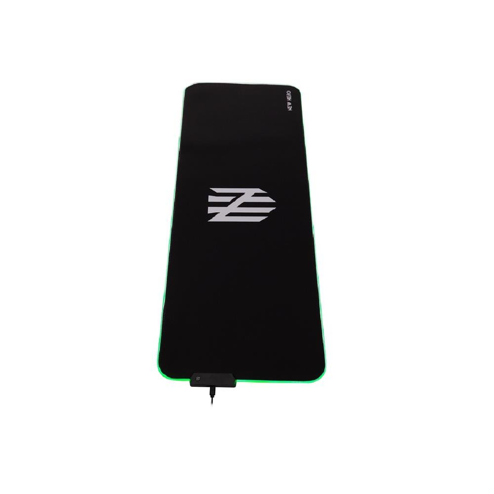 Mousepad Gamer New Hero Rapid, RGB, Extra Grande, 80x30cm, Preto