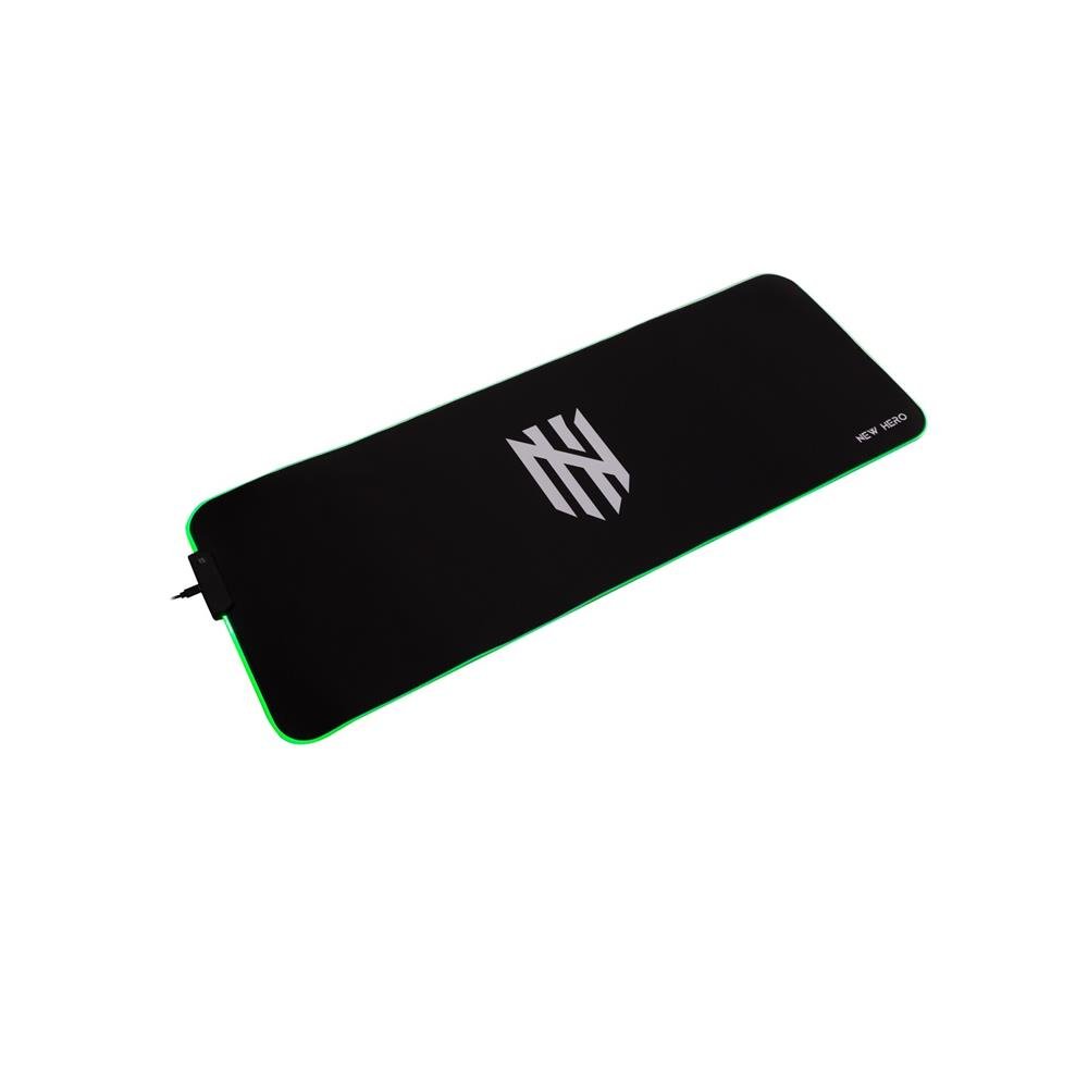 Mousepad Gamer New Hero Rapid, RGB, Extra Grande, 80x30cm, Preto