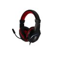 Headset Gamer New Hero Ultron, RGB, 3.5mm, Drivers de 40mm, Multiplas Plataformas, Preto e Vermelho
