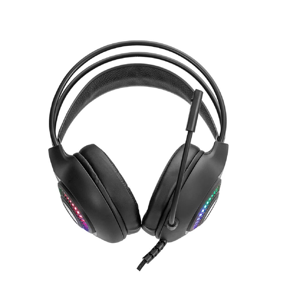 Headset Gamer New Hero Striker, RGB, Conector 3.5mm, Drivers de 50mm, Multiplas Plataformas, Preto