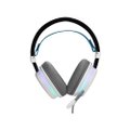 Headset Gamer New Hero Mage, RGB, 3.5mm, Drivers de 40mm, Multiplas Plataformas, Branco