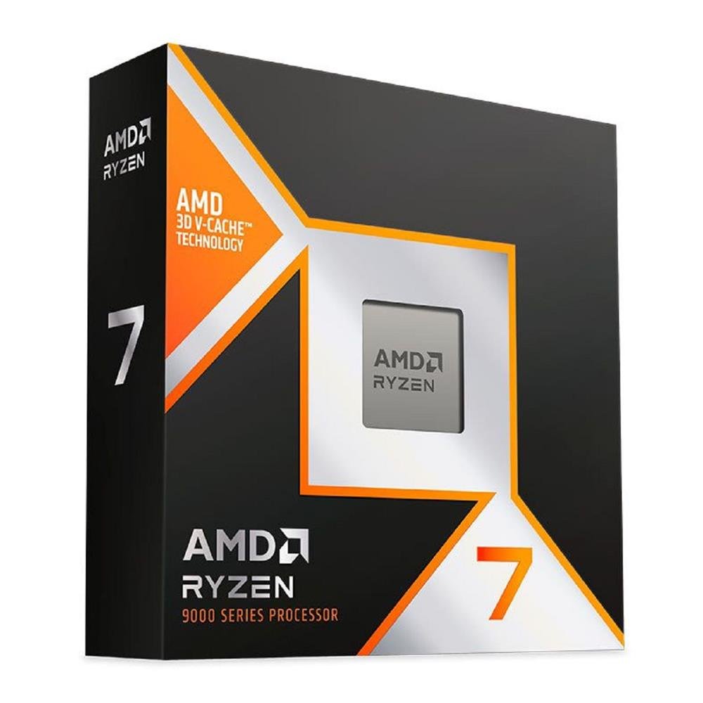 Processador AMD Ryzen 7 9800X3D 4.7 GHz (5.2GHz Turbo) 104MB Cache AM5 - 100-100001084WOF