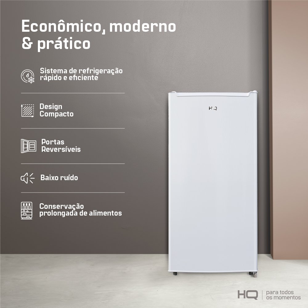 Freezer e Conservador Vertical HQ 146 Litros Branco HQ-146FV 220V