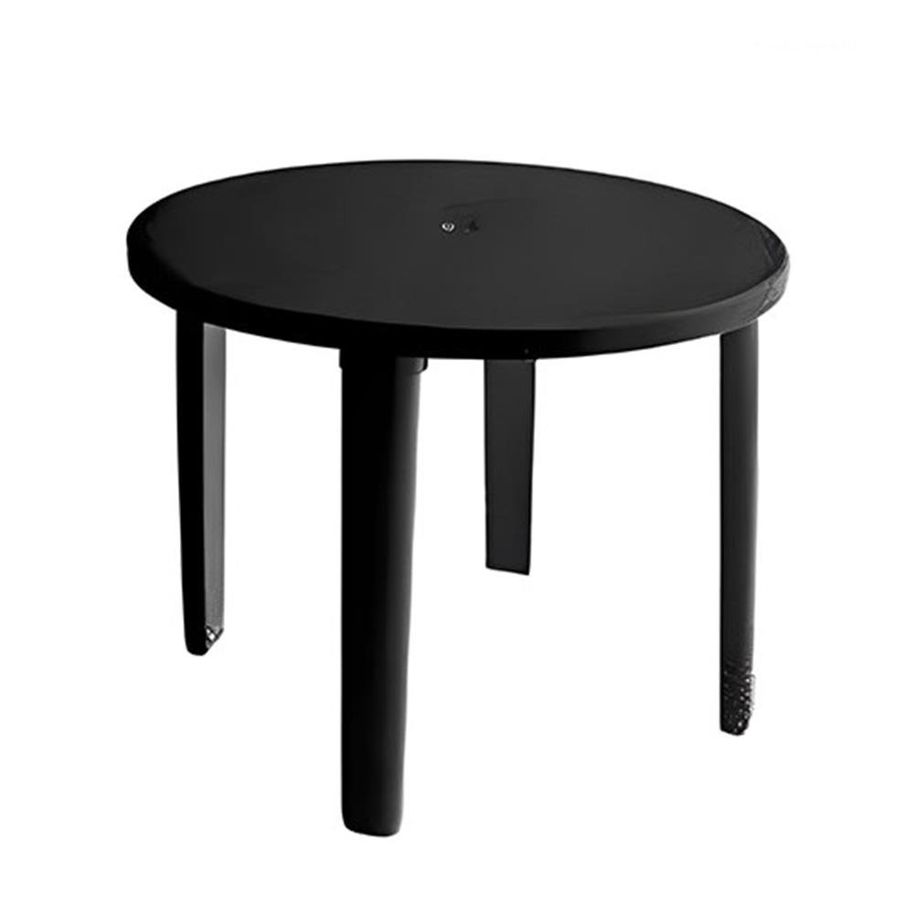 Mesa Redonda Preta Ref1016 Forplast