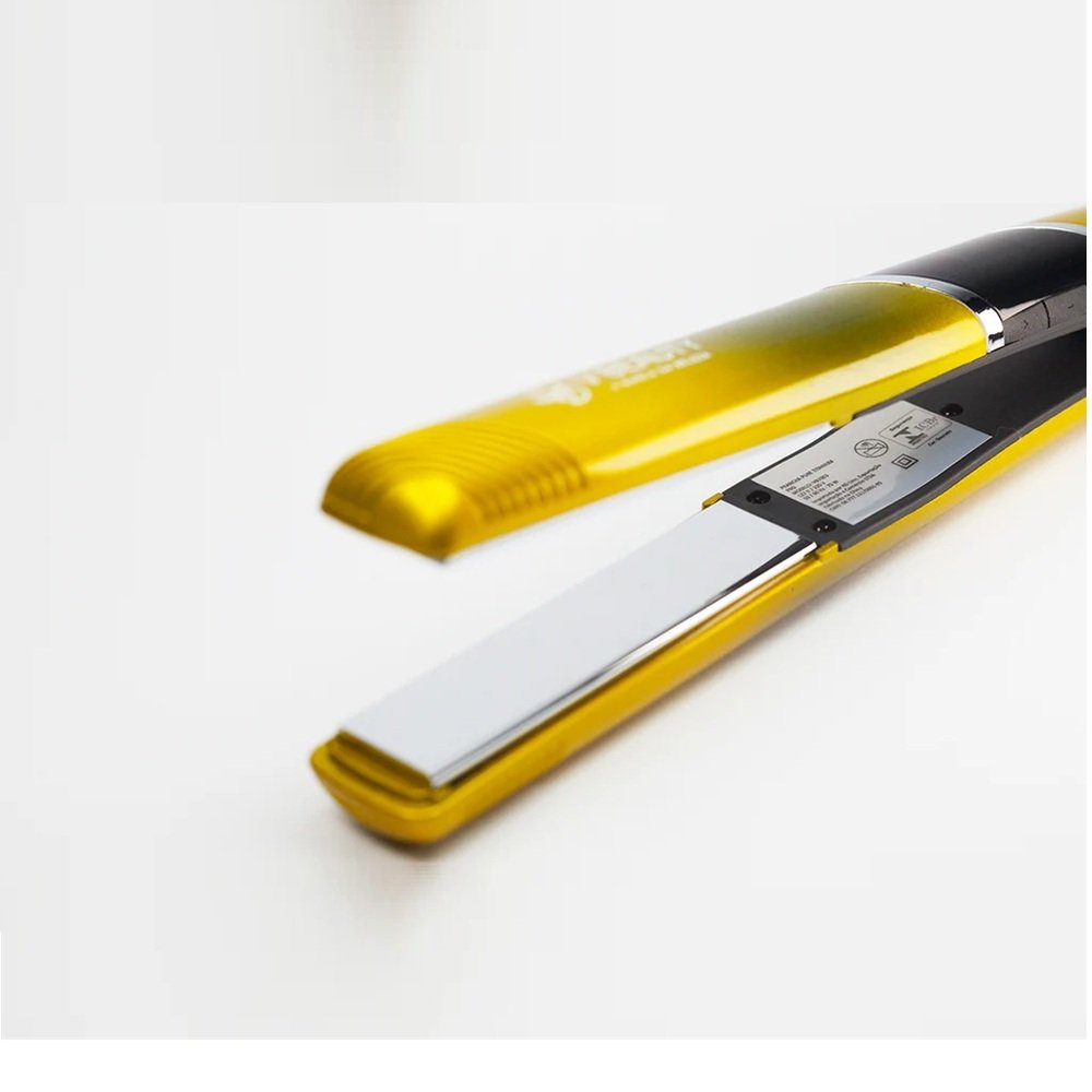Chapinha Prancha Alisadora Puro Titanio 127-220V Bivolt Dourada - Vbeauty
