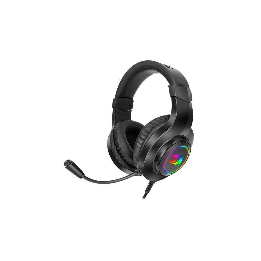 Headset Fone Gamer Redragon Hylas, Driver 50 mm, RGB, Preto - H260RGB.