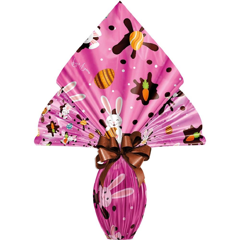 Poli Pascoa Metal 70X90Cm Chocolatier Rosa - Embalagem com 25 unidades.