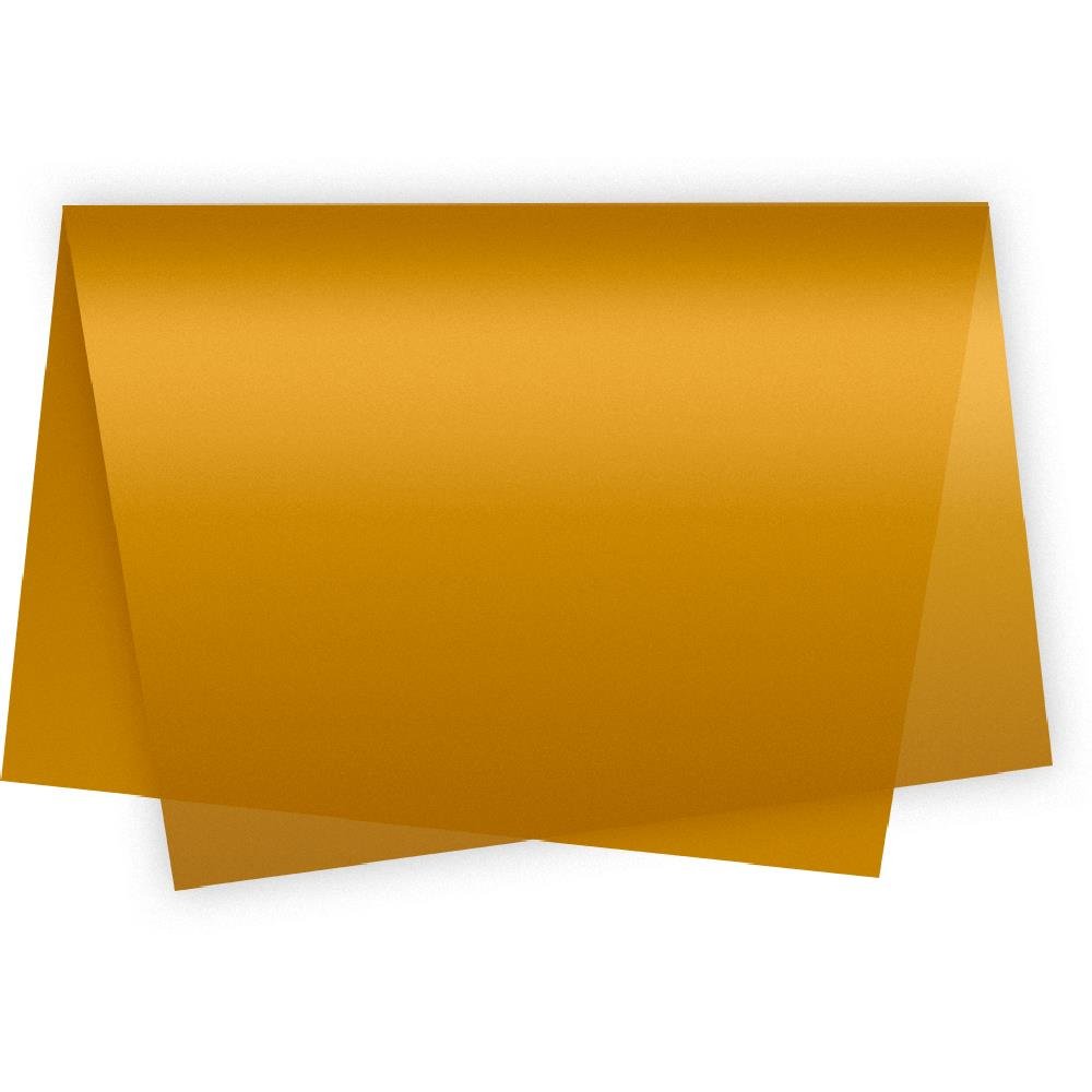 Papel De Seda 50X70Cm Laranja - Embalagem com 100 unidades.
