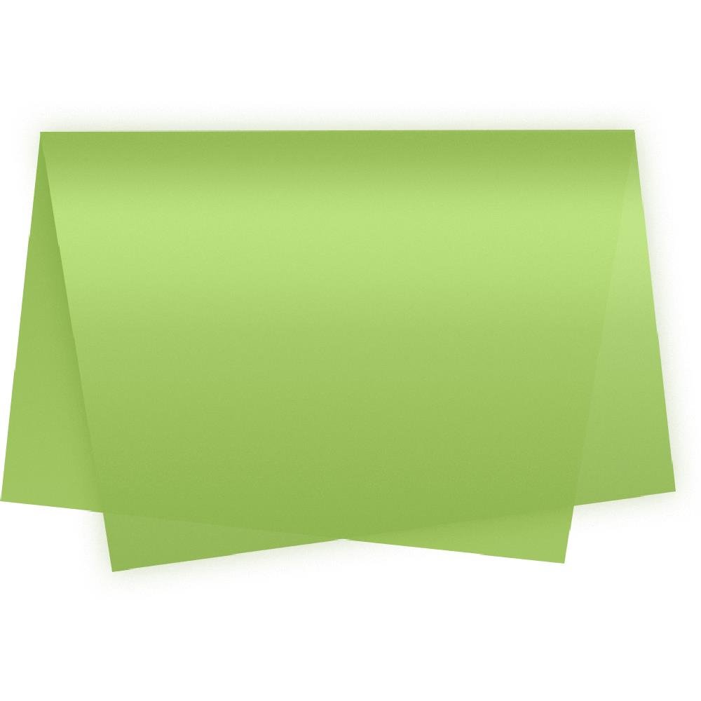 Papel De Seda 50X70Cm Verde Limao - Embalagem com 100 unidades.