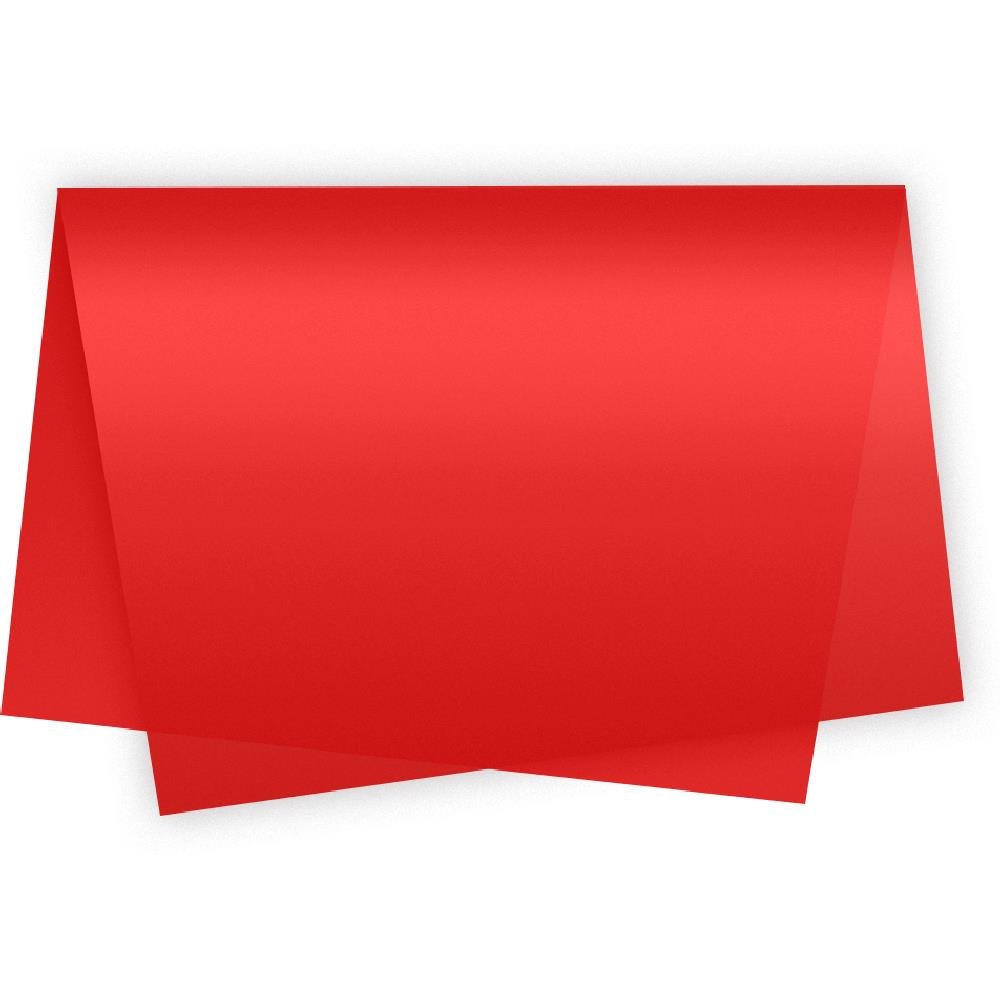 Papel De Seda 50X70Cm Vermelha - Embalagem com 100 unidades.