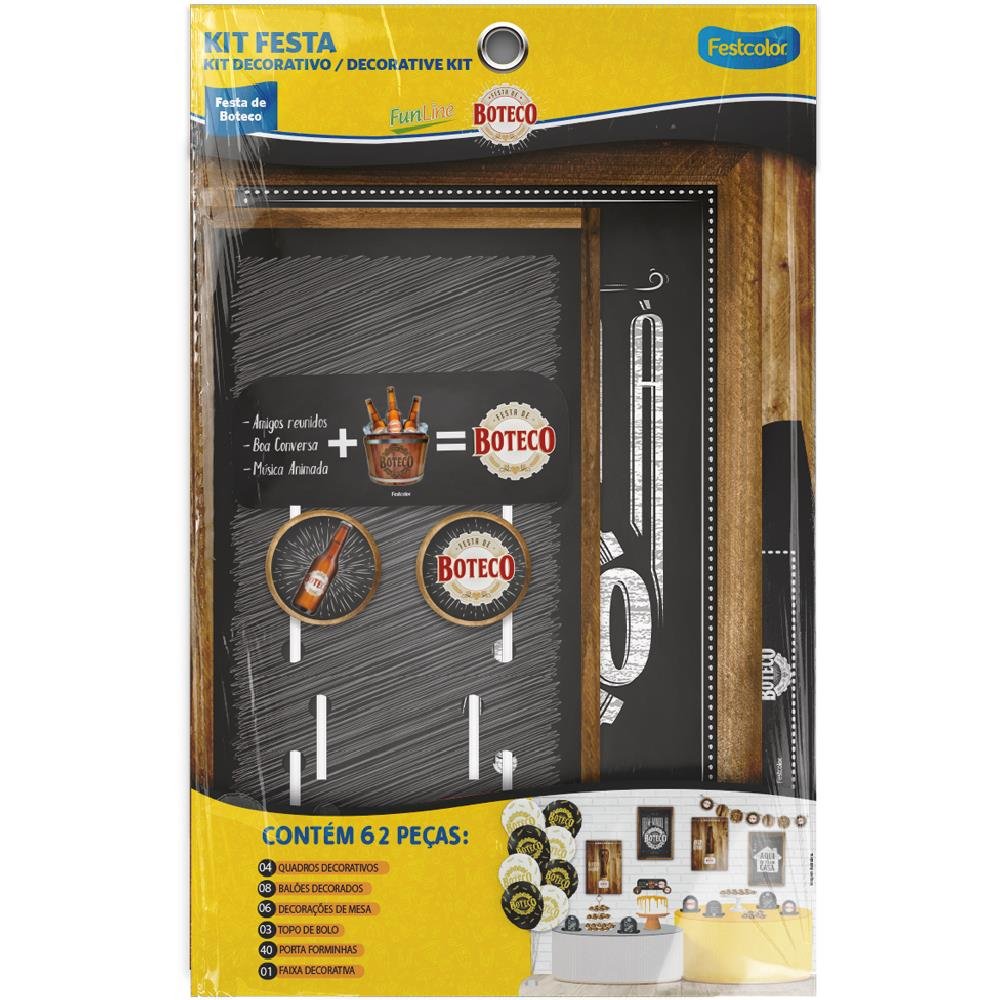 Kit Festa Boteco - Embalagem com 1 unidade.