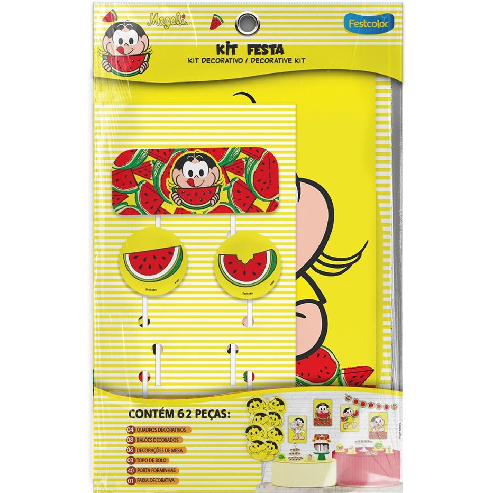 Kit Festa Magali Melancia - Embalagem com 1 unidade.