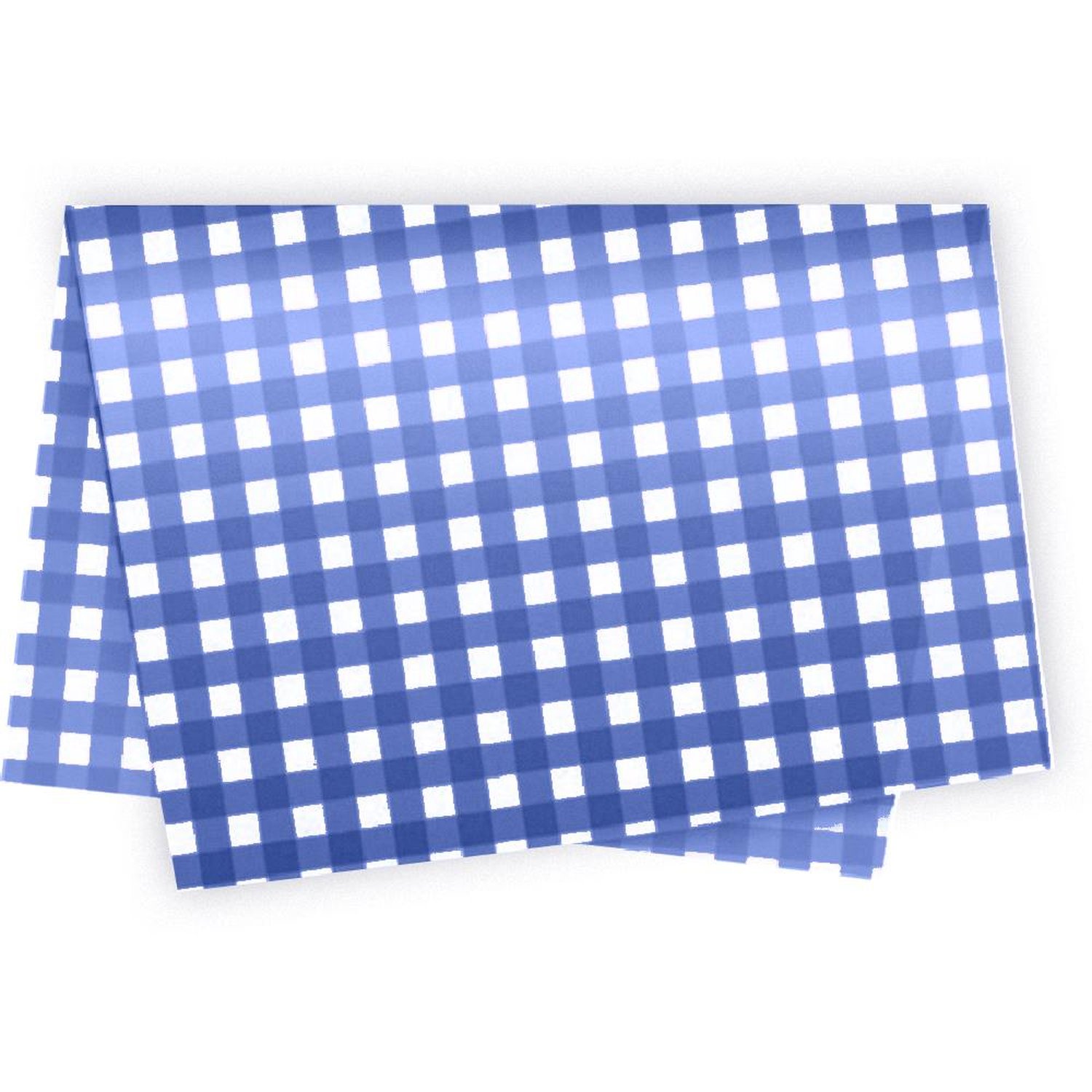Papel De Seda Decorada 50X70Cm Xadrez Azul Escuro - Embalagem com 50 unidades.