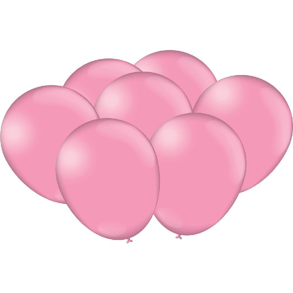 Balao Rosa Claro Fest Color - Embalagem com 25 unidades.