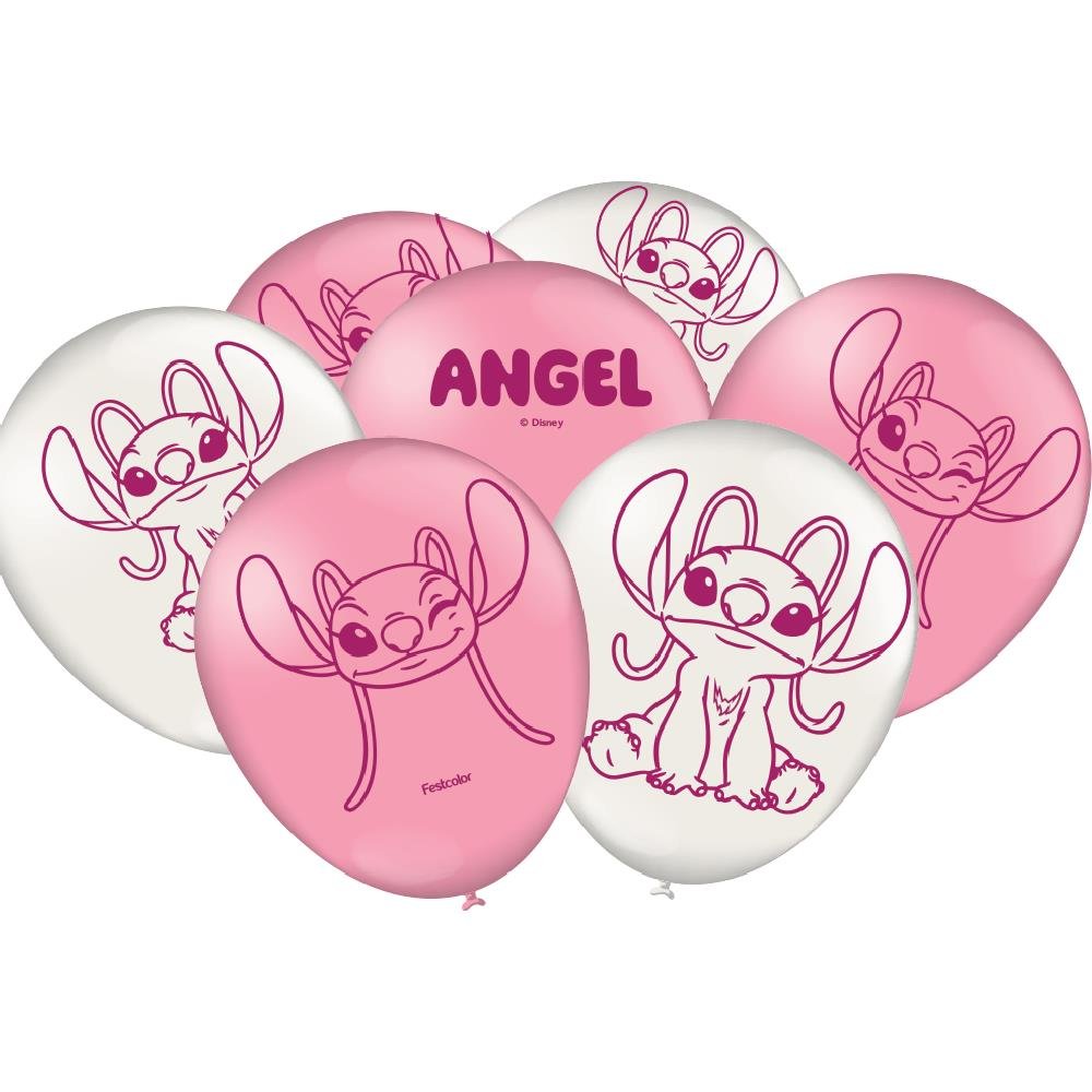 Balao Angel Stitch - Embalagem com 25 unidades.