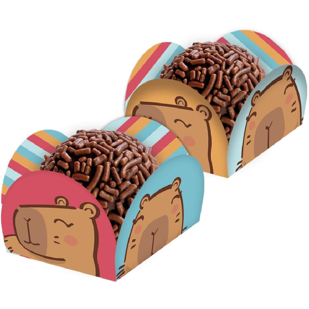 Porta Forminha Capivara - Embalagem com 40 unidades.