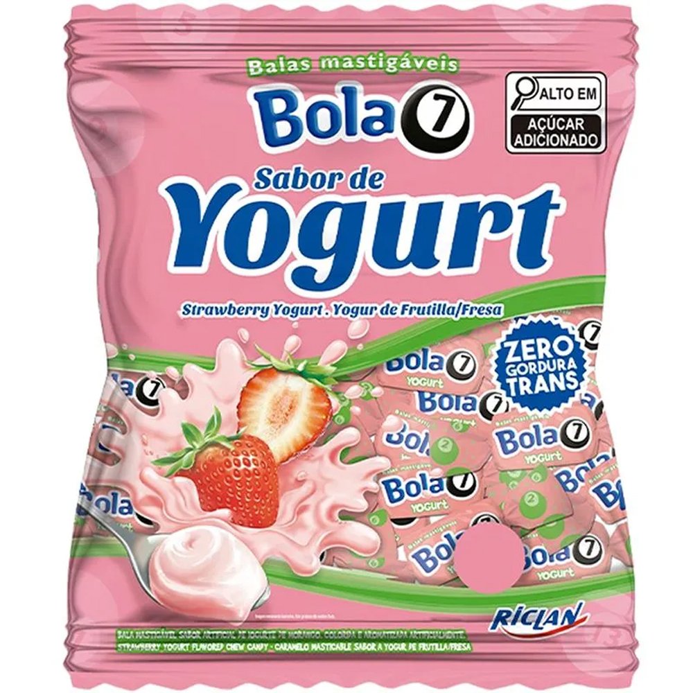 Bala Mastigavel Bola7 500G Yogurte