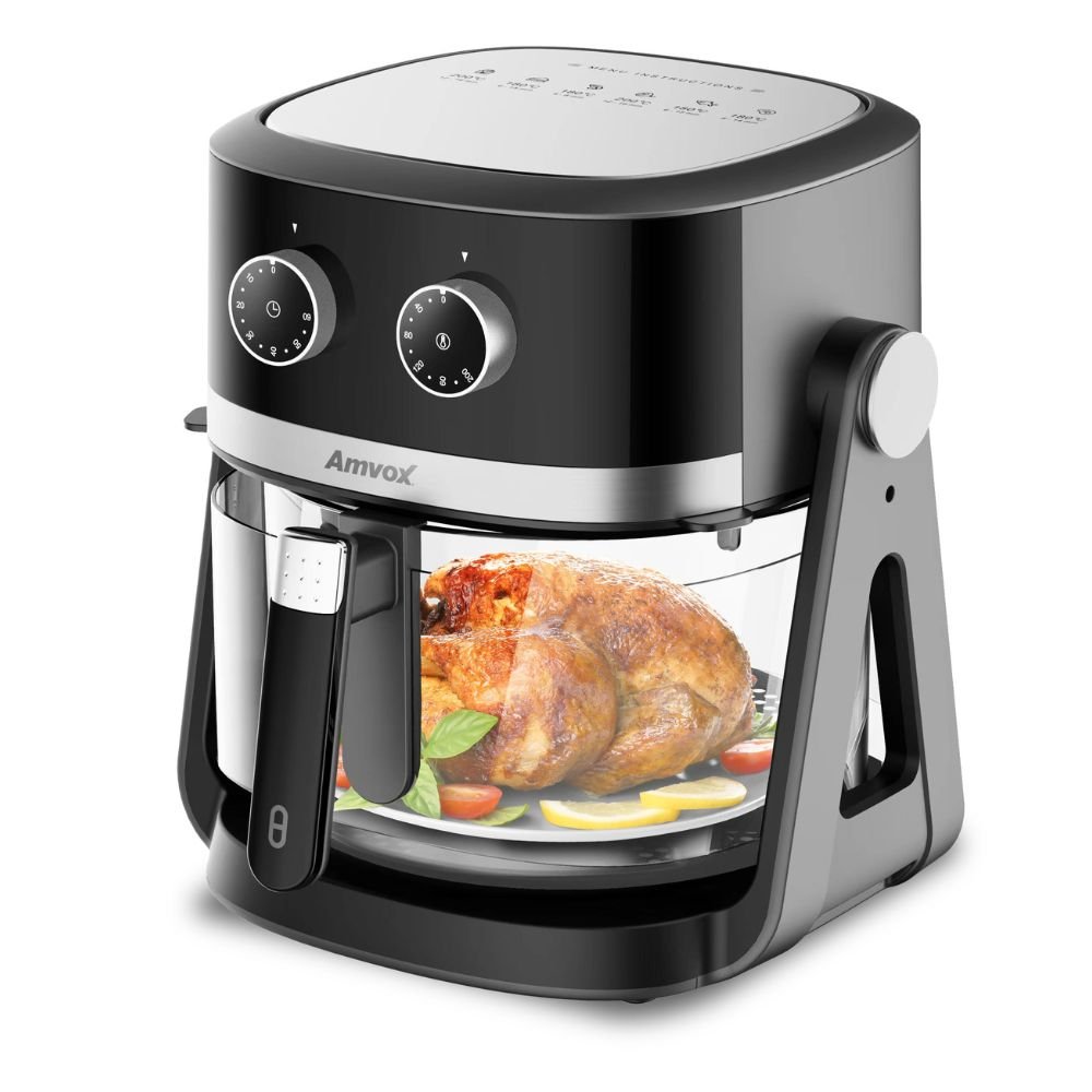 Fritadeira Elétrica Air Fryer 5l Amvox Arf 1150 2 Em 1 110v