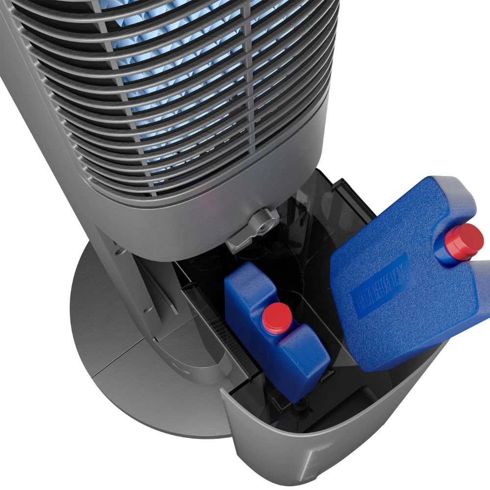 Climatizador De Ar Wap Air Fresh 4 em 1, Ventila, Perfuma, Umidifica, 220V, Preto e Cinza