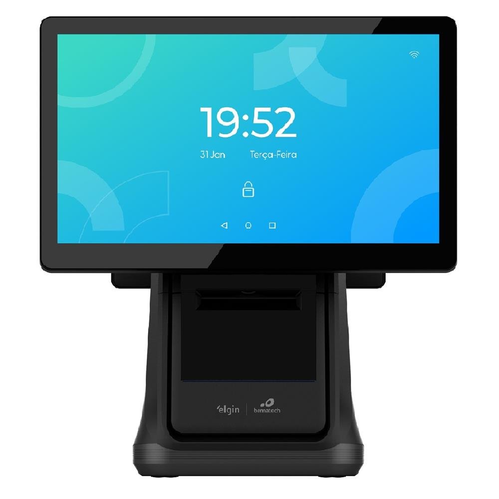 Terminal Pdv Posgo Max 15" All In One Elgin, Android, Touch, Nfc, Usb, Ethernet, Microsd, 46Pgmaxs4320