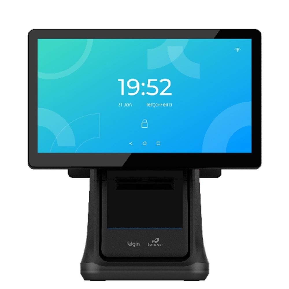Terminal PDV POSGO MAX DUO 15" All in One Elgin, Android, NFC, USB, Ethernet, MicroSD, 46PGMAXD4320