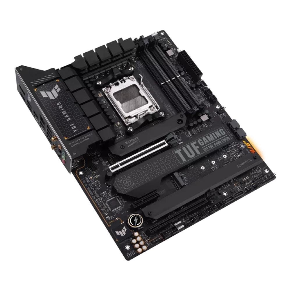 Placa Mãe ASUS TUF Gaming X670E-PLUS Wi-fi, AMD X670, AM5, DDR5, Displayport, HDMI, Bluetooth, PCIe, RGB, Preto