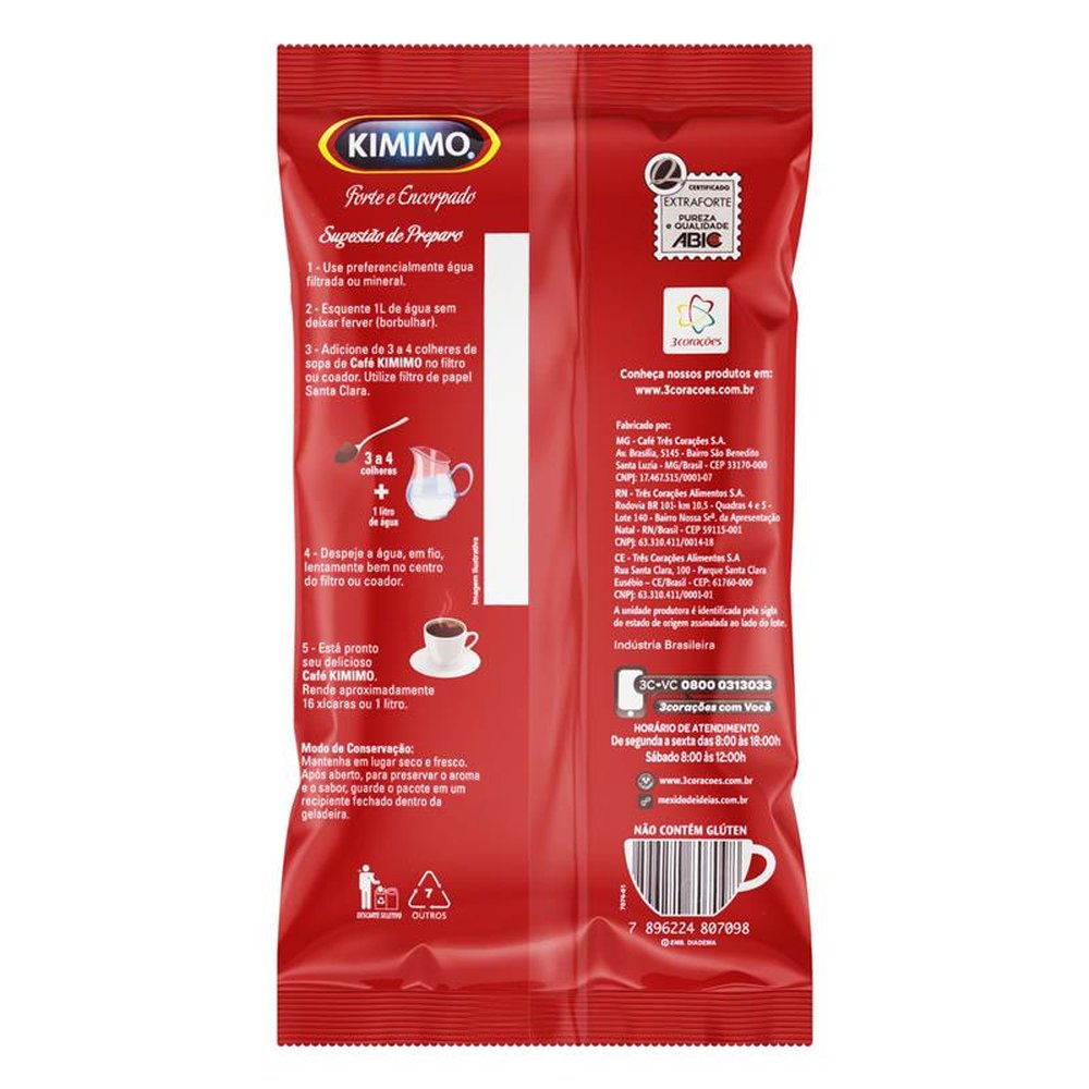 Café Kimimo 250g - Fardo Com 20 Unidades