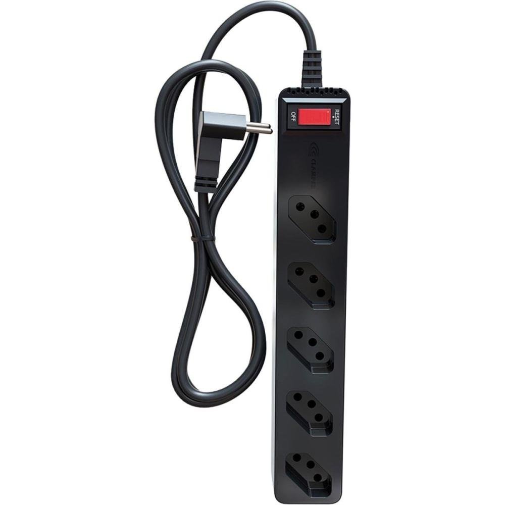 Filtro De Linha Com Proteção Dps 3P Energia 5 Clamper Preto Un.Venda: Pc/1, 23459