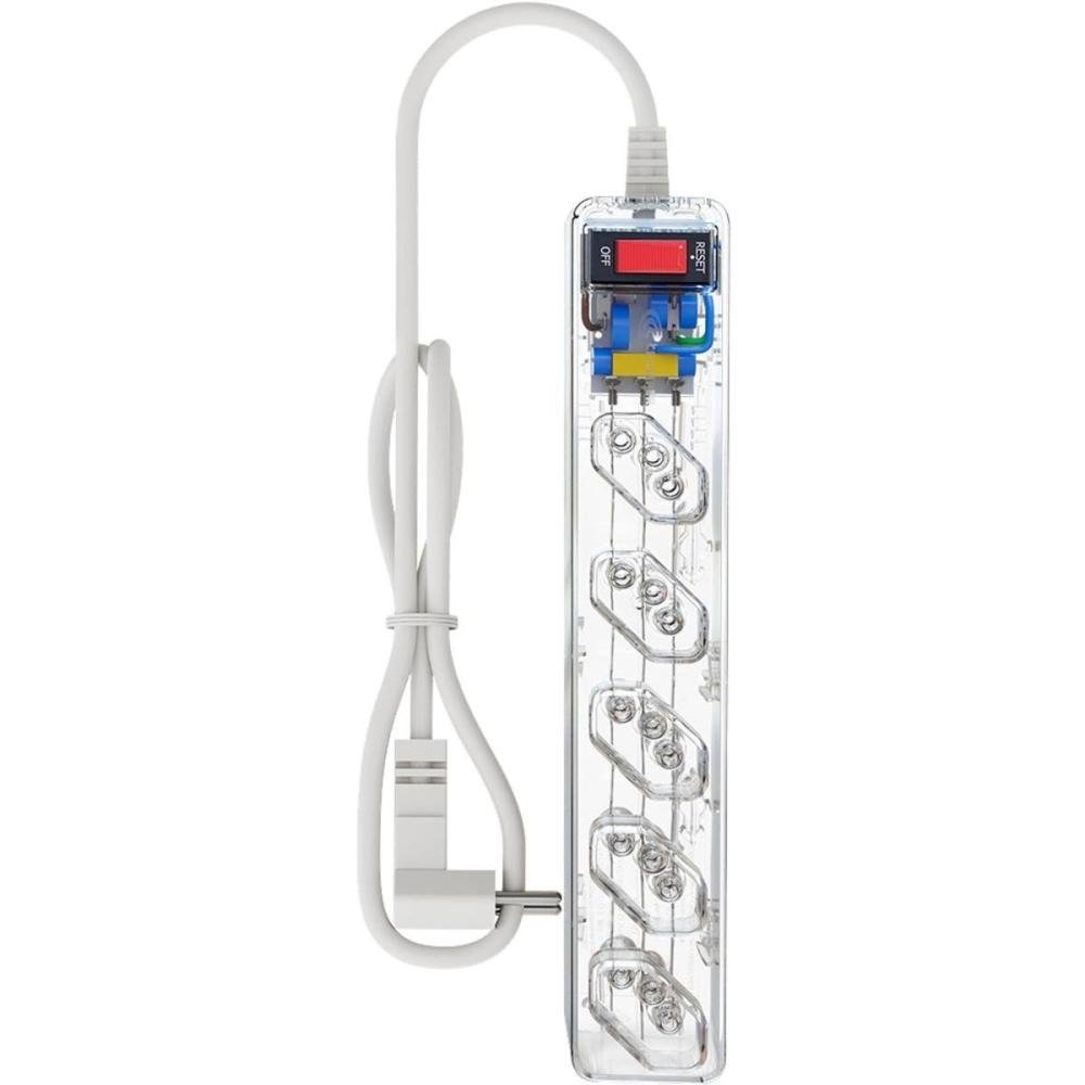 Filtro de Linha Com Proteção DPS 3P Energia 5 Clamper Transparente Un.Venda: PC/1