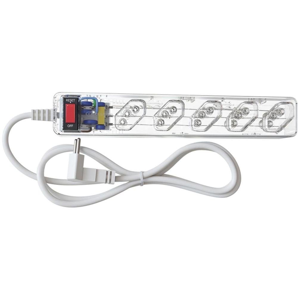 Filtro de Linha Com Proteção DPS 3P Energia 5 Clamper Transparente Un.Venda: PC/1