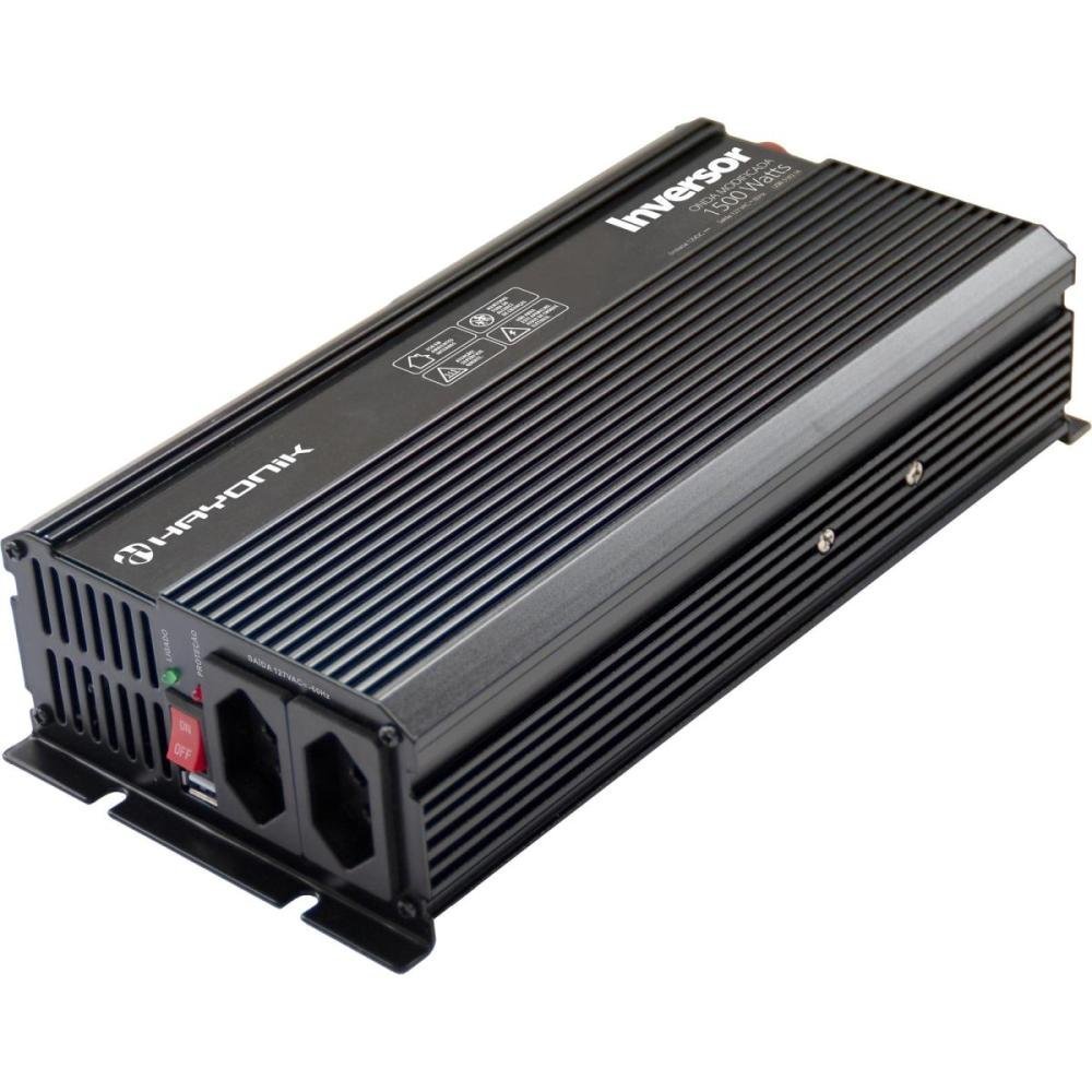 Inversor de Onda Modificada 1500W 12V/127V USB MSW1115 HAYONIK