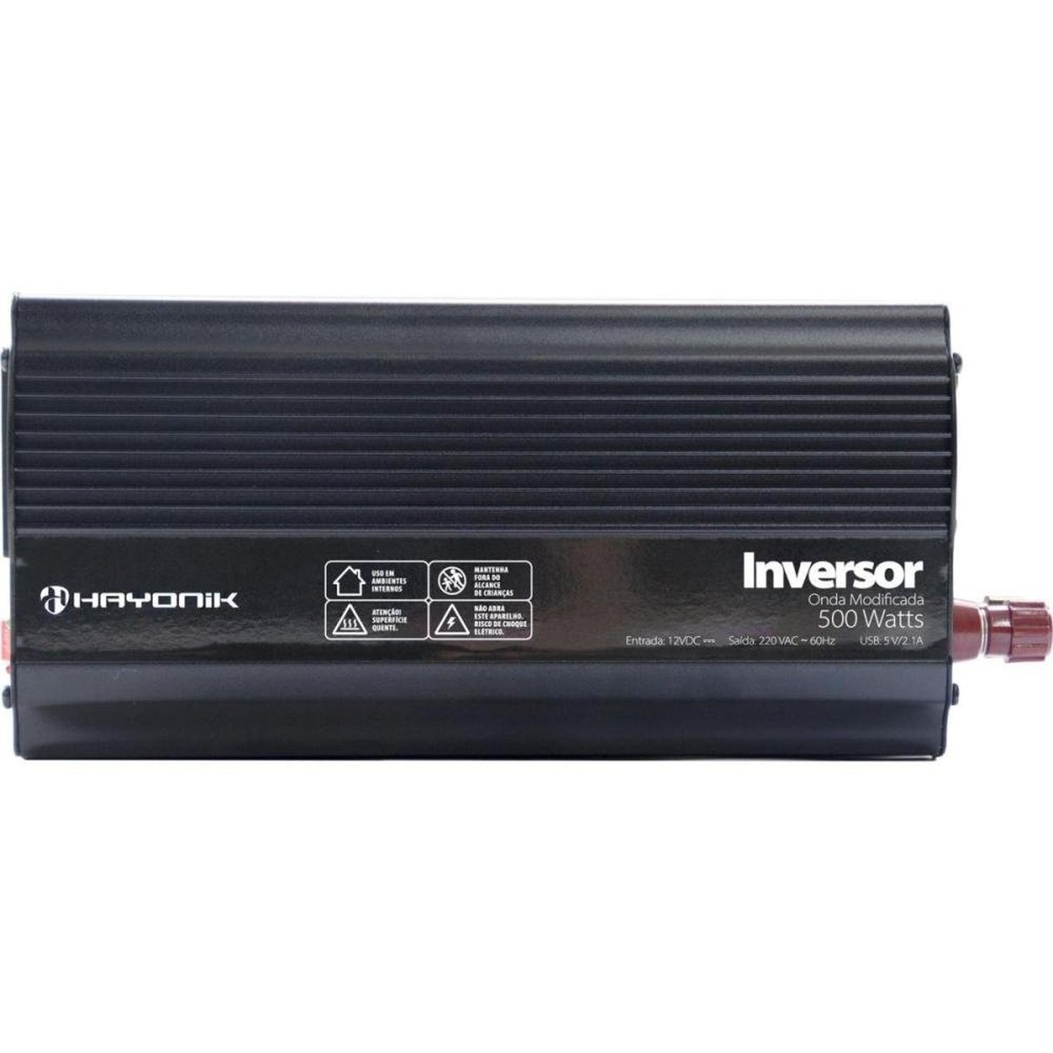 Inversor Automotivo Hayonik Msw1205 Onda Modificada 500W 12V/220V Un.Venda: Pc/1