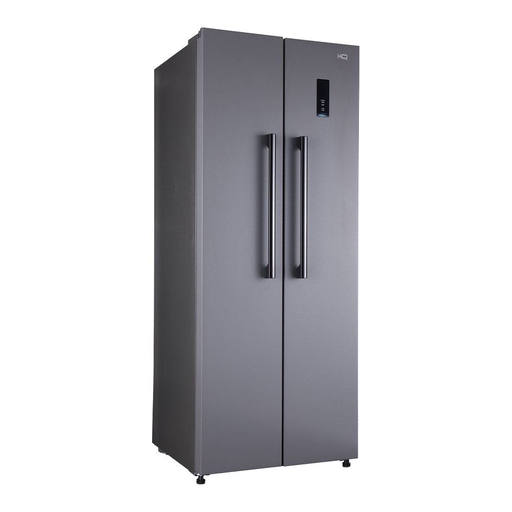 Geladeira Refrigerador Hq Frost Free Side By Side 460 Litros Cinza Hq-460Sbsff 127V