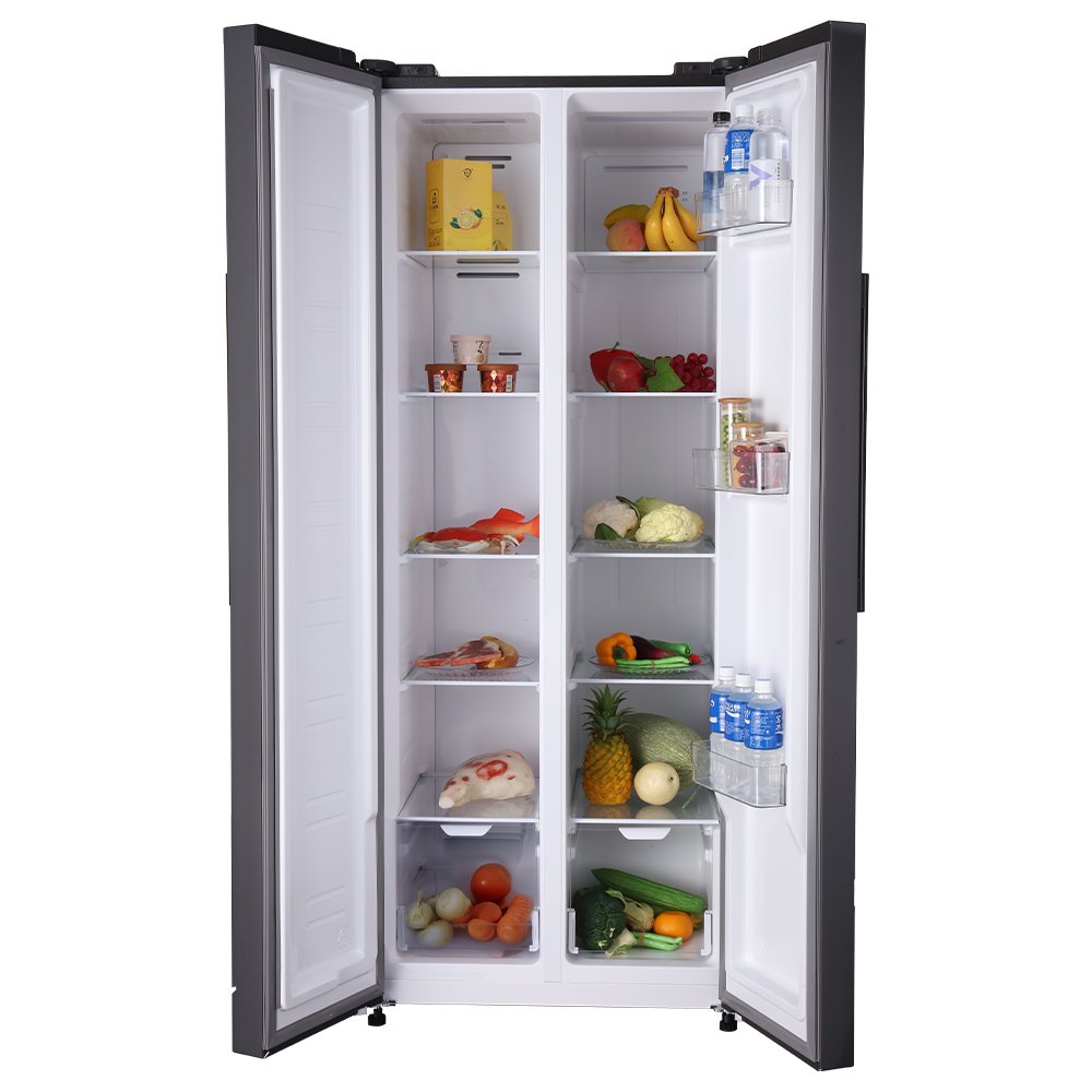Geladeira Refrigerador HQ Frost Free Side By Side 460 Litros Cinza HQ-460SBSFF 220V