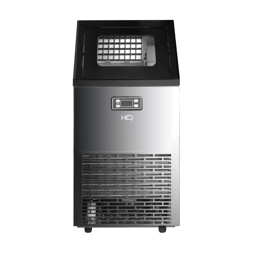 Maquina De Gelo Profissional Hq 45Kg Turbo Ice Preta E Inox Hq-Hqmgi45 220V