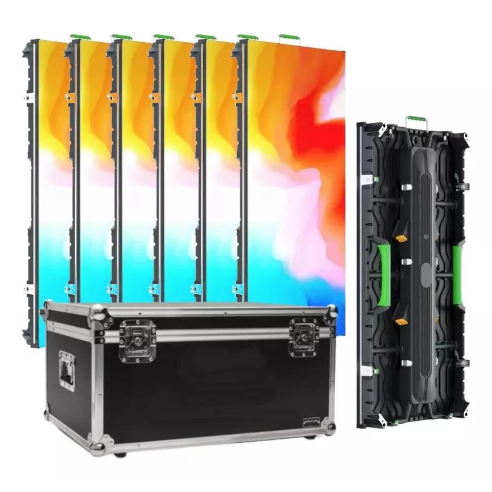 6 Painel De Led Outdoor 1m X 50cm Externo Full Color C/case